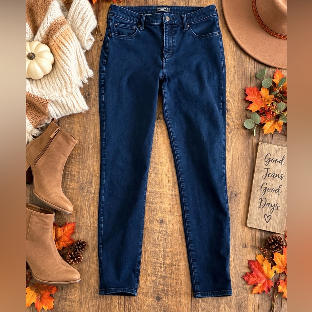 Abercrombie & Fitch Dark Navy Skinny Jeans
